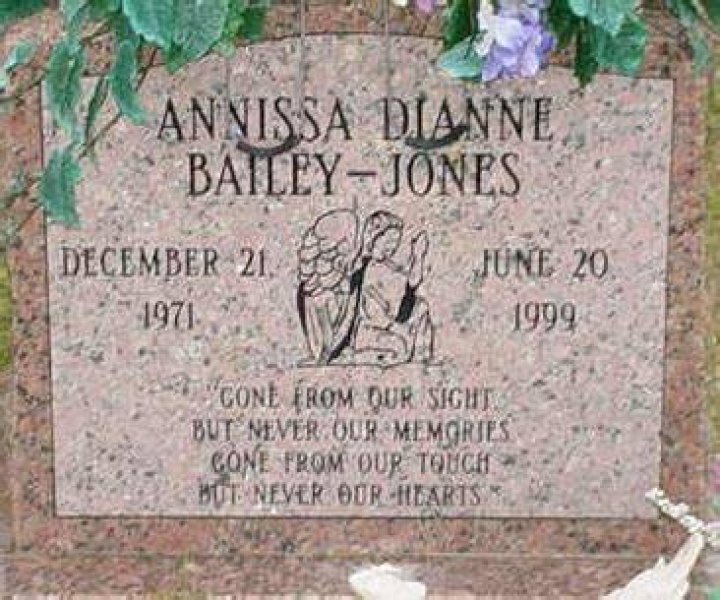 Anissa Diane BaileyJones (1971 1999) Find A Grave Memorial