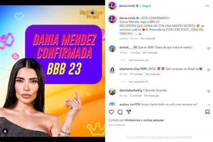 BBB 2023 Dania Mendez j&aacute; arrumou confus&atilde;o em outro reality famoso