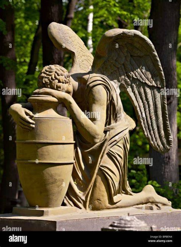 Statue Of Angel, Necropolis Of Donskoy Monastery, Moscow, Russia Stock